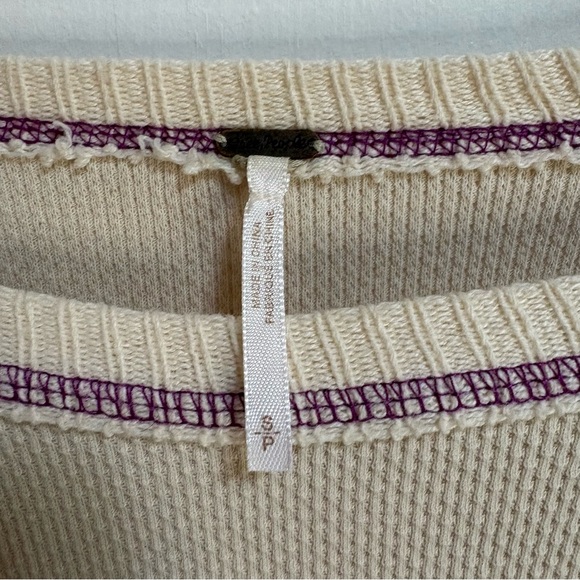 Free People "She's Reversible Cuff" Thermal Top - Picture 3 of 6